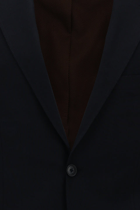 Dark Navy 4-Drop Relaxed Fit Wool Suit
