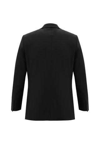  Siyah 4 Drop Relaxed Fit Rahat Kesim Takım Elbise