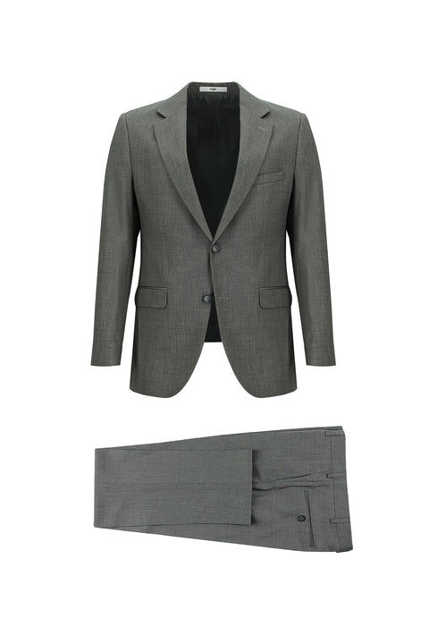 Açık Füme 6 Drop Regular Fit Standart Kesim Takım Elbise