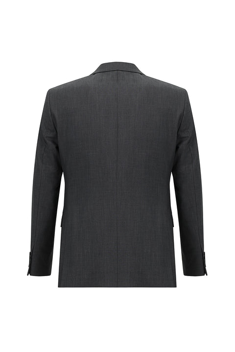 Medium Gray 4-Drop Relaxed Fit Suit