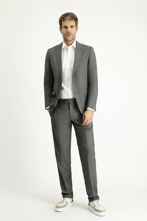 Light Gray 6-Drop Regular Fit Standard Cut Suit
