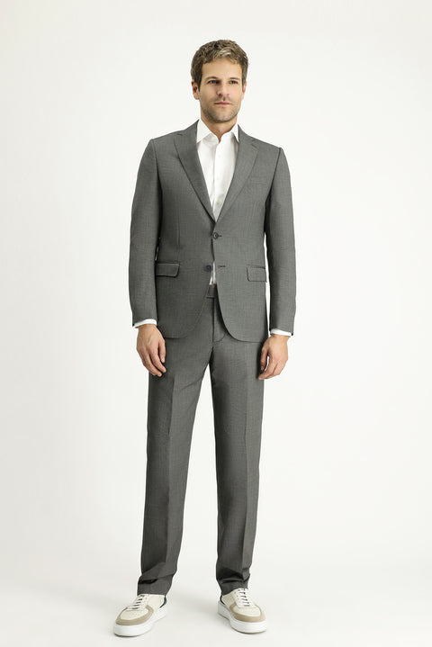 Light Gray 6-Drop Regular Fit Standard Cut Suit