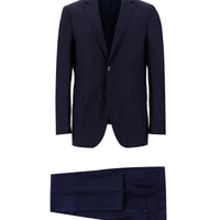 Dark Navy 6 Drop Regular Fit Standard Cut Patterned Suit