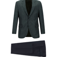 Black 7 Drop Slim Fit Narrow Cut Combination Suit