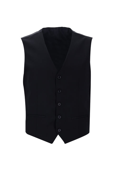 Navy Blue 6 Drop Regular Fit Standard Cut Suit with Vest