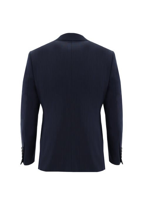 Dark Navy 7 Drop Slim Fit Narrow Cut Wool Combination Suit