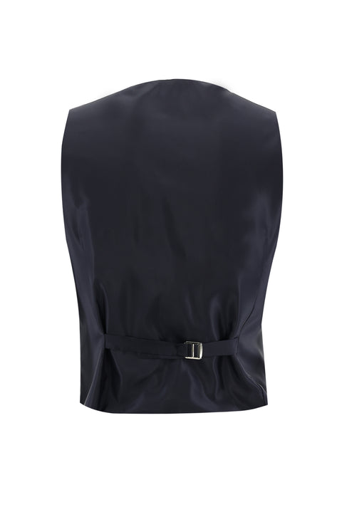 Dark Navy 7 Drop Slim Fit Narrow Cut Wool Combination Suit