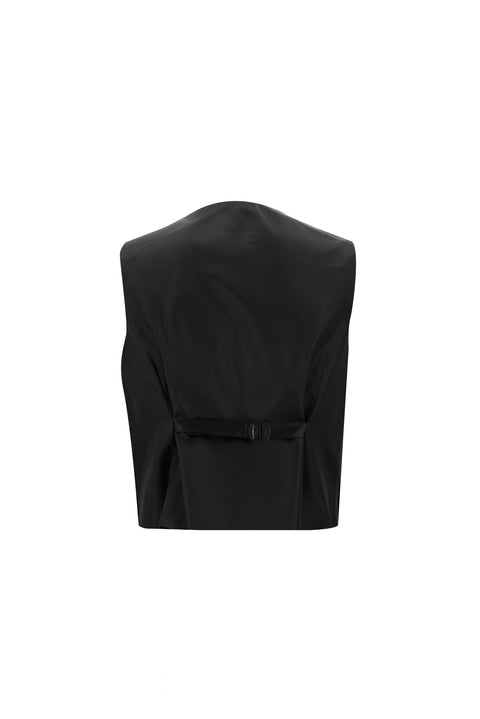 Siyah 7 Drop Slim Fit Dar Kesim Mono Yaka Smokin & Damatlık