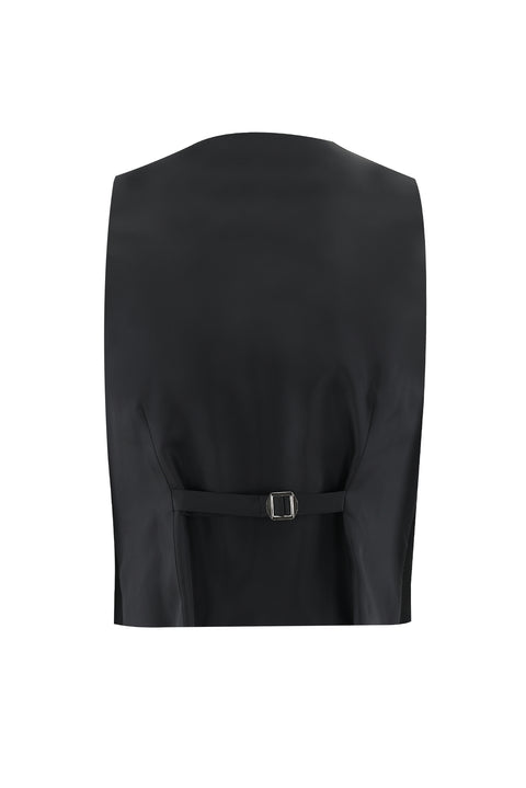 Black 7 Drop Slim Fit Narrow Cut Shawl Collar Vest Tuxedo & Groom Suit