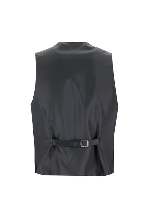 Black 7 Drop Slim Fit Narrow Cut Shawl Collar Vest Tuxedo & Groom Suit