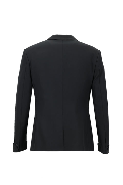 Black 7 Drop Super Slim Fit Extra Narrow Cut Shawl Collar Vest Tuxedo & Groom Suit