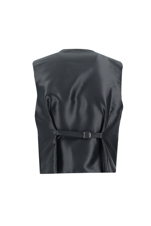 Black 7 Drop Super Slim Fit Extra Narrow Cut Shawl Collar Vest Tuxedo & Groom Suit
