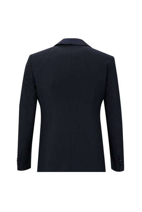 Dark Navy 4-Drop Relaxed Fit Shawl Collar Tuxedo & Groom Suit