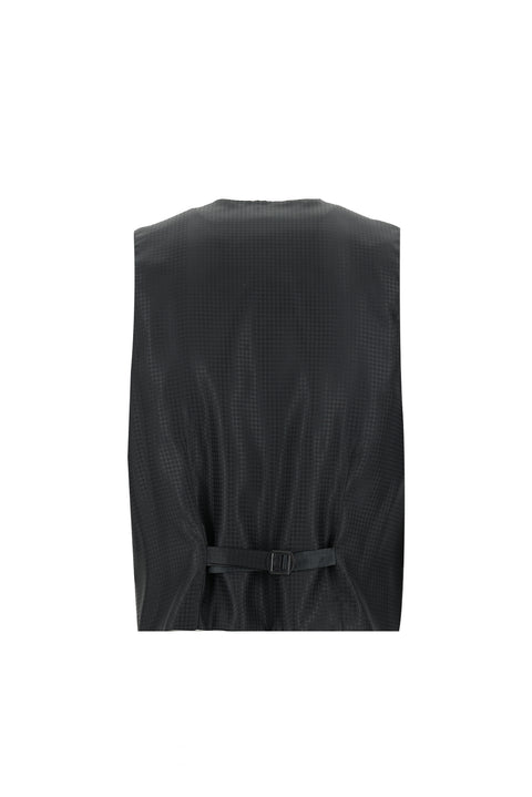 Black 7 Drop Slim Fit Narrow Cut Pointed Collar Vest Tuxedo & Groom Suit