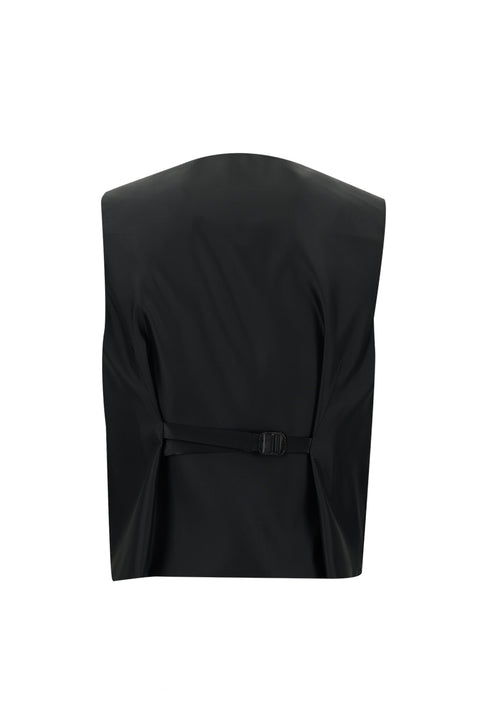 Black 7 Drop Slim Fit Narrow Cut Pointed Collar Vest Wool Tuxedo & Groom Suit