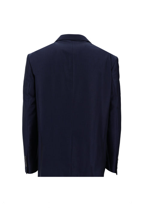Medium Navy 6 Drop Regular Fit Standard Cut Patterned Suit