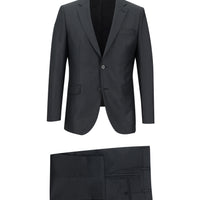 Dark Anthracite 4-Drop Relaxed Fit Patterned Suit