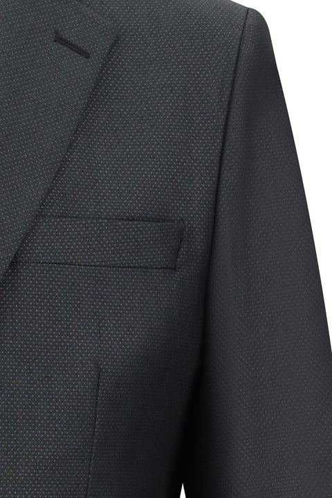 Dark Anthracite 6 Drop Regular Fit Standard Cut Patterned Suit