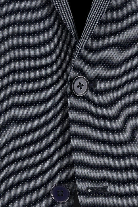 Dark Gray 6 Drop Regular Fit Standard Cut Patterned Suit
