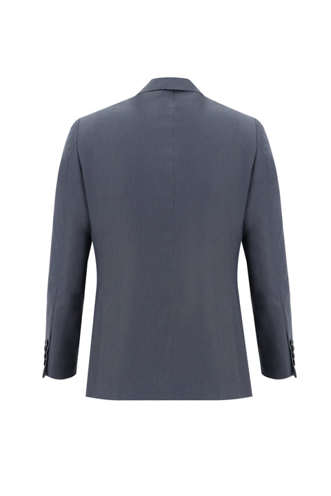 Light Navy Blue 6 Drop Regular Fit Standard Cut Patterned Suit