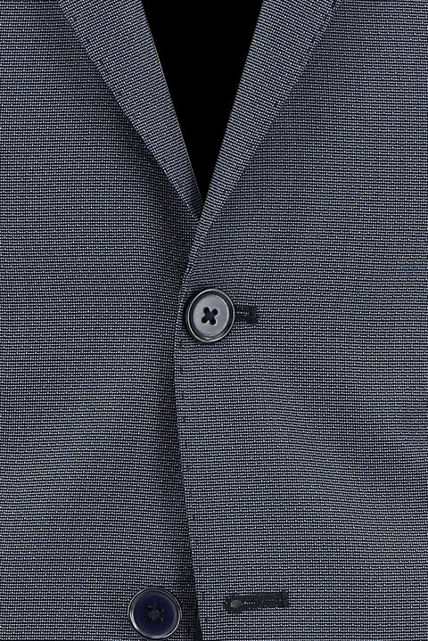 Light Navy Blue 6 Drop Regular Fit Standard Cut Patterned Suit