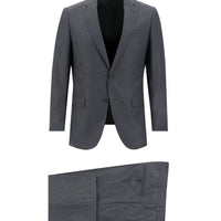 Dark Anthracite 6 Drop Regular Fit Standard Cut Patterned Suit