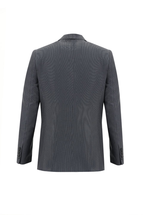 Dark Anthracite 6 Drop Regular Fit Standard Cut Patterned Suit