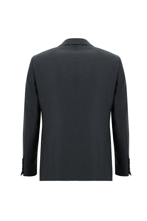 Medium Gray 6 Drop Regular Fit Standard Cut Patterned Suit