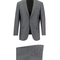 Medium Anthracite 6 Drop Regular Fit Standard Cut Patterned Suit
