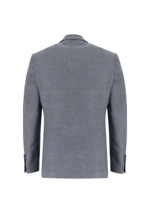 Black and Navy Blue 7 Drop Slim Fit Narrow Cut Combined Suit