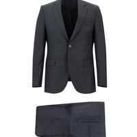Dark Anthracite 7 Drop Slim Fit Striped Suit