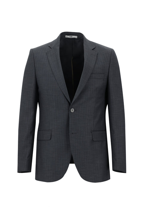 Dark Anthracite 7 Drop Slim Fit Striped Suit