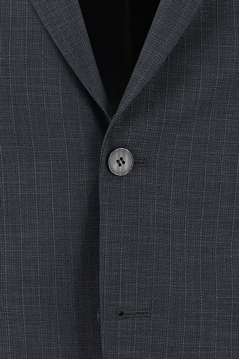 Dark Anthracite 7 Drop Slim Fit Striped Suit
