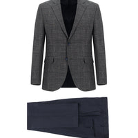 Medium Navy 7 Drop Slim Fit Narrow Cut Combination Suit