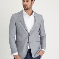 Light Gray 6 Drop Regular Fit Standard Cut Blazer Jacket