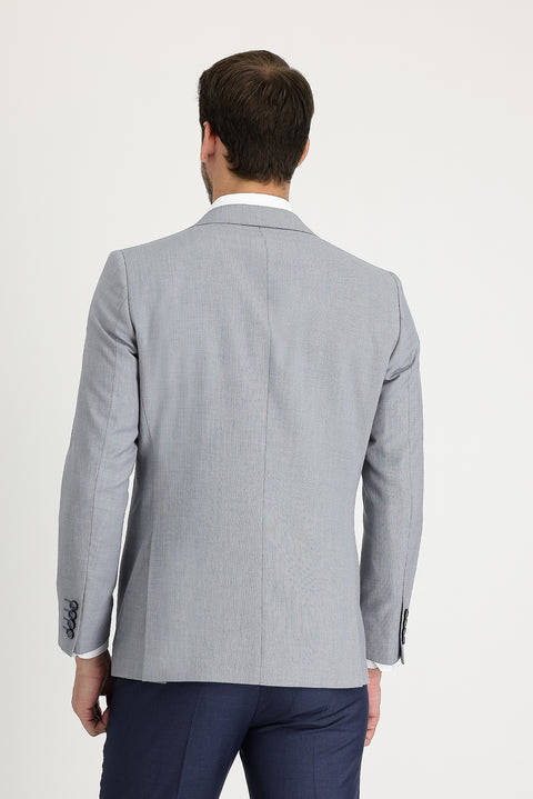 Light Gray 6 Drop Regular Fit Standard Cut Blazer Jacket