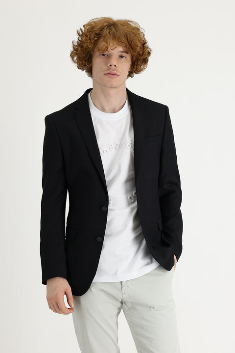 Black 7 Drop Slim Fit Classic Jacket