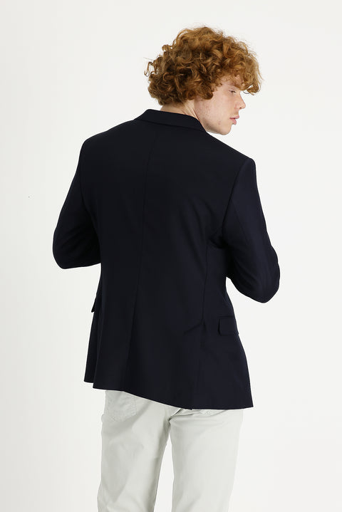 Dark Navy 7 Drop Slim Fit Classic Jacket