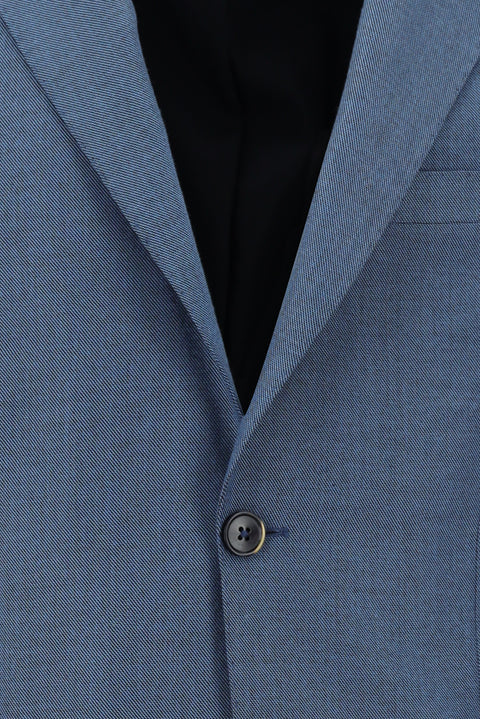 Blue 4 Drop Relaxed Fit Patterned Jacket