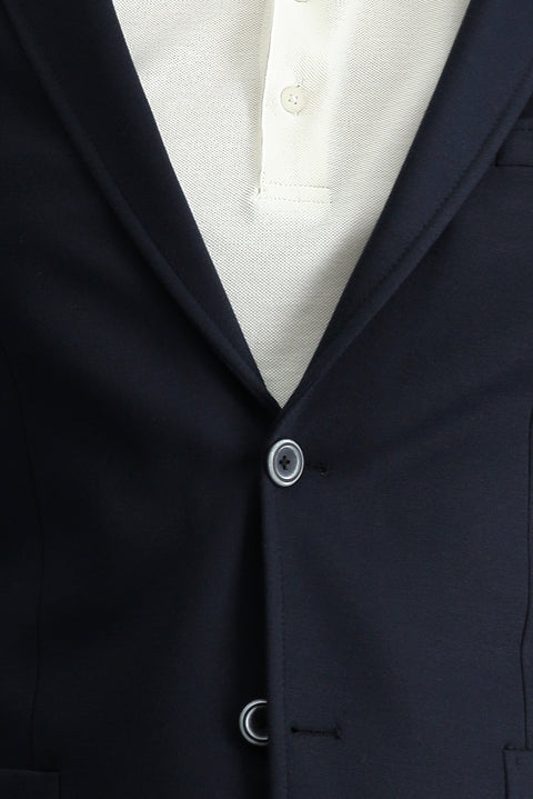 Dark Navy 7 Drop Super Slim Fit Extra Narrow Cut Unlined Sport Jacket