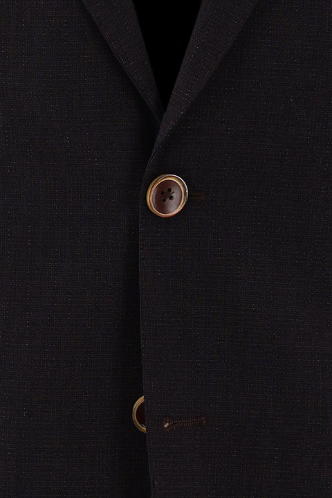 Dark Burgundy 4-Drop Relaxed Fit Patterned Jacket