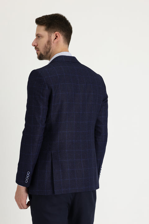 Dark Navy 4 Drop Relaxed Fit Jacket