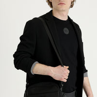 Black 7 Drop Super Slim Fit Extra Narrow Cut Eyelet Sport Jacket