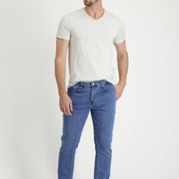 Light Blue Slim Fit Stretch Denim Jeans