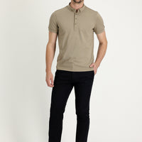 Men's Black Regular Fit Standard Cut Patterned Lycra Canvas / Chino Trousers