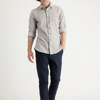 Medium Anthracite Regular Fit Standard Cut Stretchy Canvas / Chino Trousers