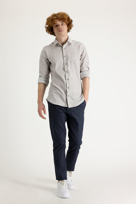 Medium Anthracite Slim Fit Stretch Canvas / Chino Trousers