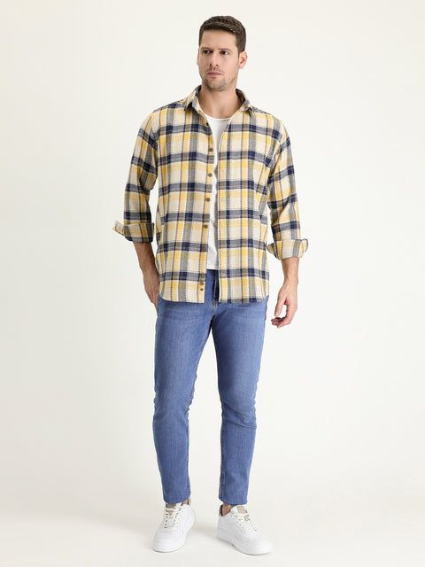 Light Blue Slim Fit Stretch Denim Jeans