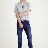 Dark Blue Slim Fit Stretch Denim Pants