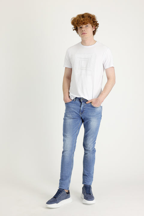 Aviator Blue Slim Fit Skinny Stretch Denim Jeans